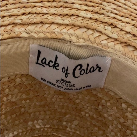 Lack of color Straw hat - Picture 3 of 3